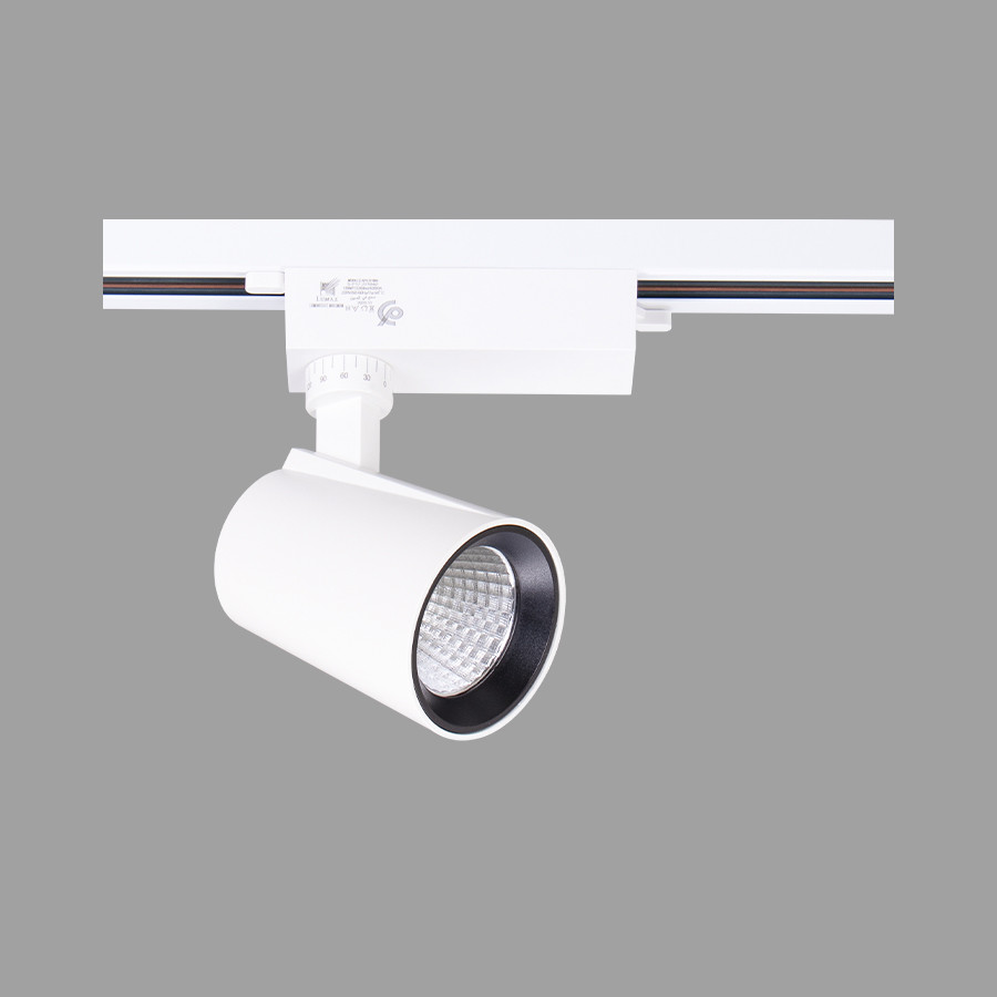 SPOT SUR RAIL LED ORIENTABLE blanc 18W 4000K