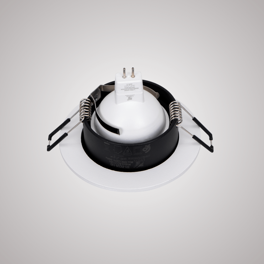 CADRE POUR SPOT MR16 FIXE A ENCASTRER ROND ALUMINIUM